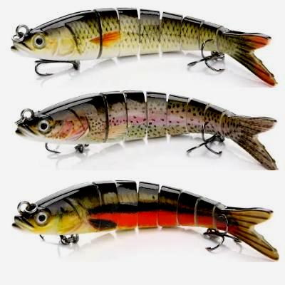 5.5 in jointed segmented swimbaits 5 pc set